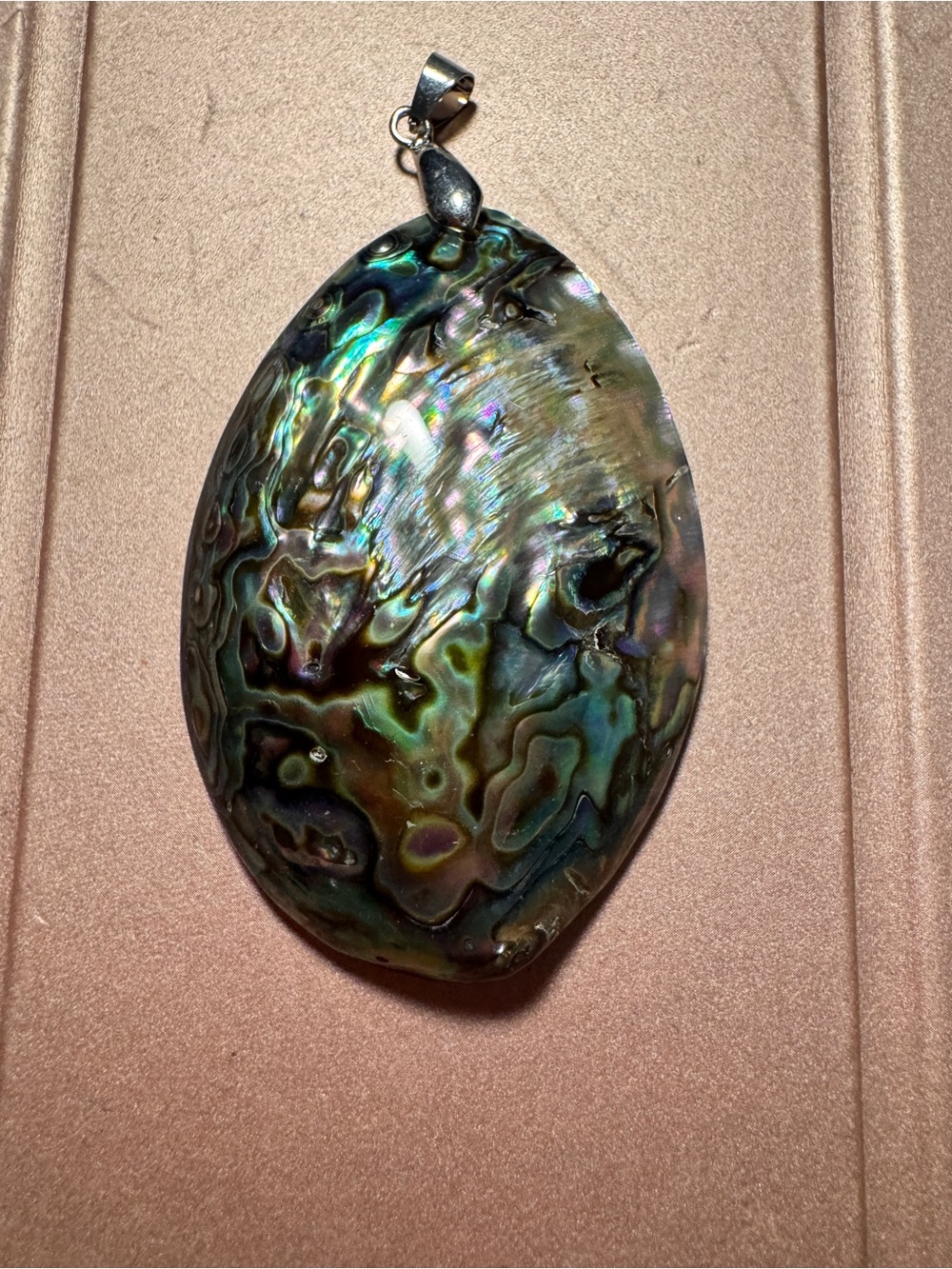 Iridescent Abalone Shell Pendant